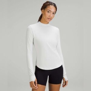 Lululemon Rulu Running Long-Sleeve Mock Neck Shirt